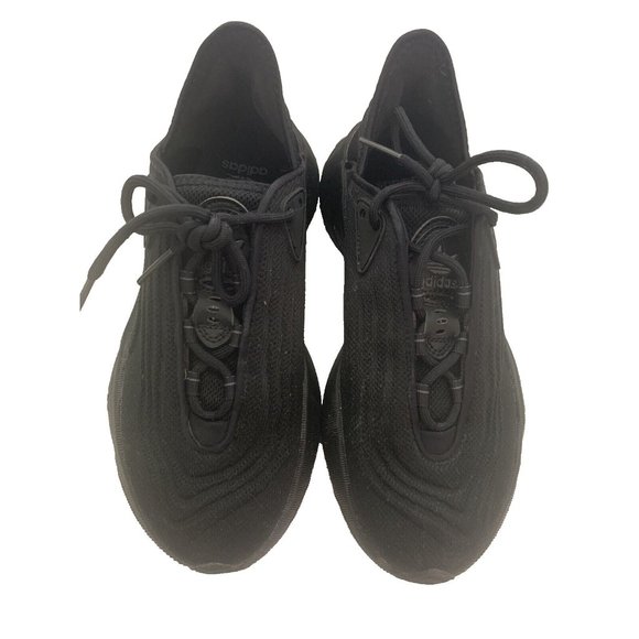 Adidas Boys Sz 5.5y Black Stripes tennis shoes PRB 698001 - Picture 6 of 12